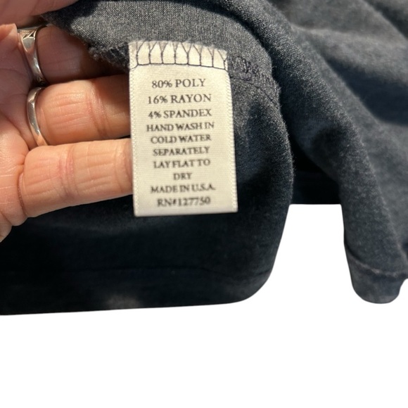 REVOLVE Los Angeles Blue Gray Waterfall Open Front Lighwt Cardigan Sz Small - Picture 8 of 8